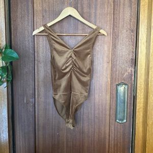 NWT Denim Forum Bodysuit Size Small